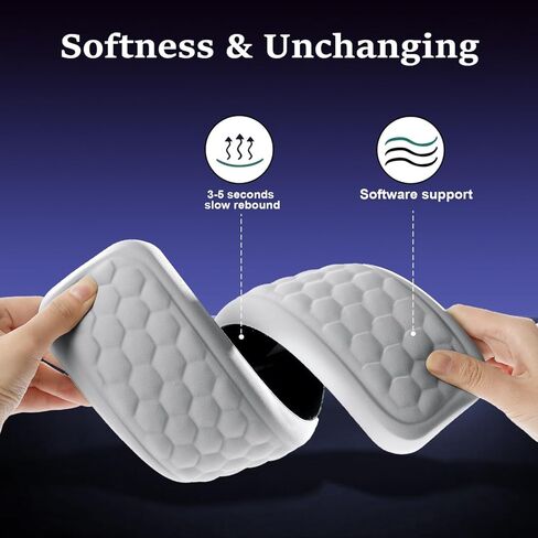 Wrist Rest for Keyboard and Mouse, Upgrade Enlarge Mouse Pad Wrist Rest, Ergonomic Memory Foam, Non-Slip Base for Computer Gaming & Office Work, 2 Piece Set, Grey (14.17x3.15+5.9x3.15 inch) in Saudi Arabia