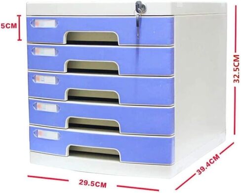 File Cabinets Multifunctional Office Supplies Flat, Drawer Type Organizer, Large Storage Cabinet, Blank Label Locked(10-Layers) in Saudi Arabia
