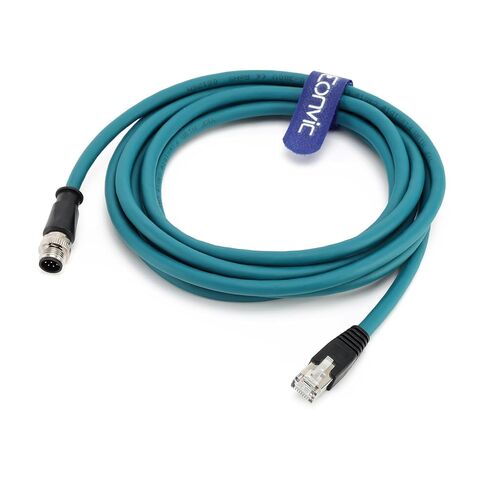 M12 8 Pin A-Coded Male to RJ45 Industrial Sensor Cable Shielded High Flex Cable for Industrial Sensor, PLC, Automation Equipment (8M, Blue) in Kuwait