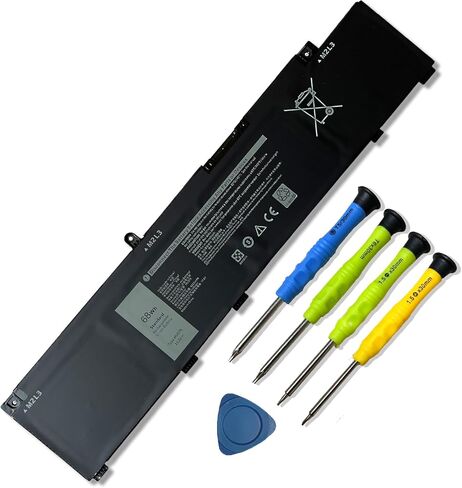 بطارية كمبيوتر محمول MV07R متوافقة مع Dell G3 15 3500 3590 3700 3790 G5 15 5500 5505 SE Series Notebook JJRRD 0JJRRD 266J9 72WGV 072WGV W5W19 0W5W19 PN1VN M4GWP 15.2V 68Wh 4250mAh in Kuwait