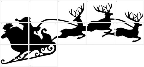 Chunful 63.78 Inch Large Christmas Tree Window Stencils for Painting Giant Reusable Christmas Wall Stencil Drawing Templates for Window Glass Door Wood Fence Garage Doors Holiday DIY Home Decor in Saudi Arabia