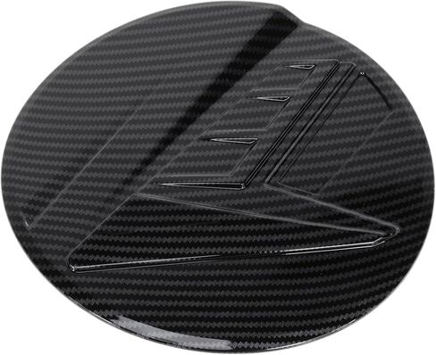 Fuel Tank Door Cap for Hyundai Elantra 2021-2025 Fuel Filler Flap Cover Adhesive Type Carbon Fiber Black ABS Fuel Filler Door Gas Cap in Saudi Arabia