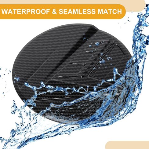 Fuel Tank Door Cap for Hyundai Elantra 2021-2025 Fuel Filler Flap Cover Adhesive Type Carbon Fiber Black ABS Fuel Filler Door Gas Cap in Saudi Arabia