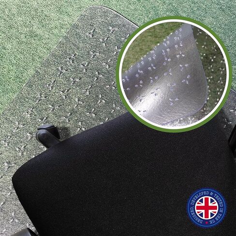 Cleartex® TrYlok® Vinyl Lipped Chair Mat for Low Pile Carpets up to 1/4" - 35" x 47" in Saudi Arabia