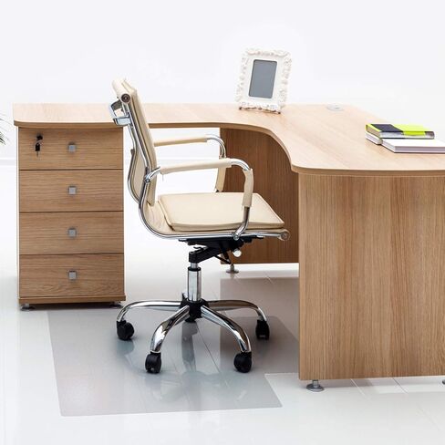Advantagemat® Vinyl Lipped Chair Mat for Hard Floor - 45" x 53" in Saudi Arabia