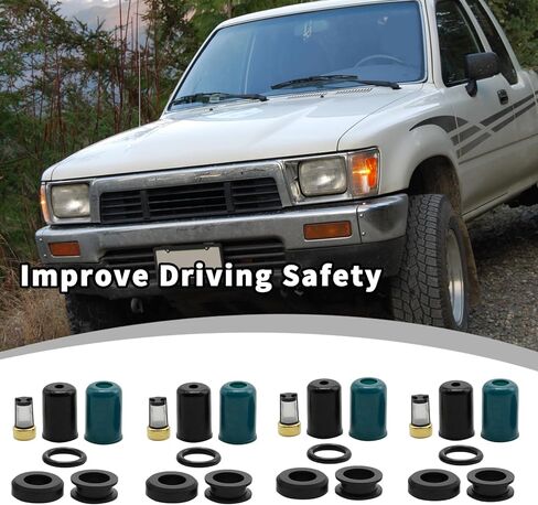 Fuel Injector O-Ring Seal Filter Reconstruction Kit, Replacement for Toyota Truck 4 Runner 1984 1985 1986 1987 1988 1989 1990 1991 1992 1993 1994 1995 in Saudi Arabia