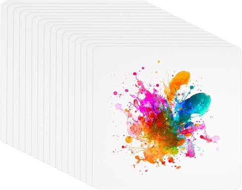 MECCANIXITY Watercolor Paper, 5x7 Inch 140 LB/300 GSM Round Corner Cotton Cold Press Water Color Paint Paper Bulk for Artists Painting Drawing, Pack of 50 in Saudi Arabia