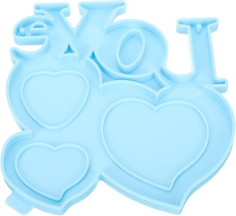 Angoily Handmade Heart-Shaped Picture Frame Mold for Valentine's Day DIY Crafts Flexible and Reusable for Creating Unique Wall Decorations and in Saudi Arabia