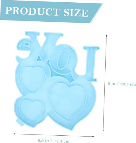 Angoily Handmade Heart-Shaped Picture Frame Mold for Valentine's Day DIY Crafts Flexible and Reusable for Creating Unique Wall Decorations and in Saudi Arabia
