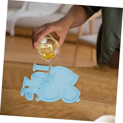 Angoily Handmade Heart-Shaped Picture Frame Mold for Valentine's Day DIY Crafts Flexible and Reusable for Creating Unique Wall Decorations and in Saudi Arabia
