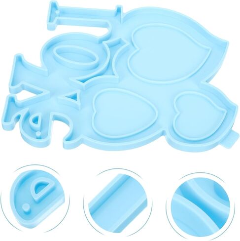Angoily Handmade Heart-Shaped Picture Frame Mold for Valentine's Day DIY Crafts Flexible and Reusable for Creating Unique Wall Decorations and in Saudi Arabia