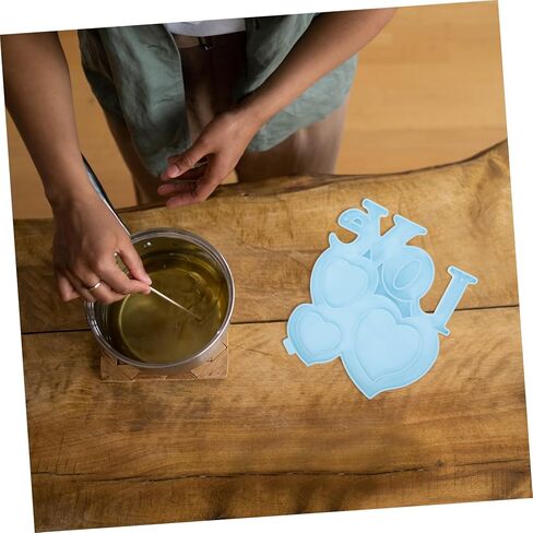 Angoily Handmade Heart-Shaped Picture Frame Mold for Valentine's Day DIY Crafts Flexible and Reusable for Creating Unique Wall Decorations and in Saudi Arabia
