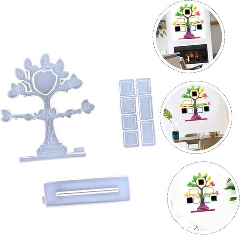 Veemoon 1set Photo Frame Silicone Molds Creative Epoxy Molds for Crafting Unique Picture Frames Safe Silicone Material for Decor in Saudi Arabia