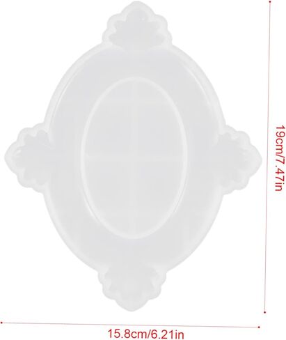 Lurrose Silicone Photo Frame Mold for DIY Crafts Half-Round Petal Design Flexible and Safe Material for Unique Picture Frame Projects and Home Decor in Saudi Arabia