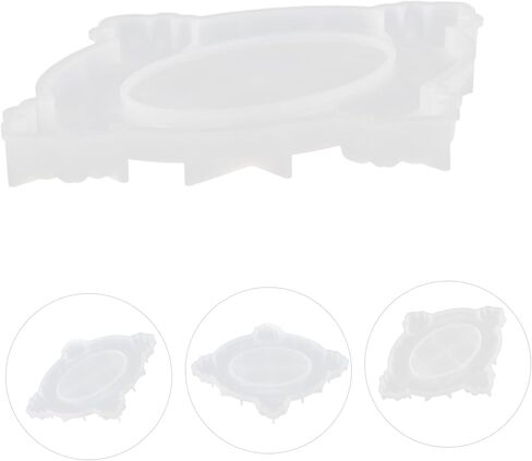 Lurrose Silicone Photo Frame Mold for DIY Crafts Half-Round Petal Design Flexible and Safe Material for Unique Picture Frame Projects and Home Decor in Saudi Arabia