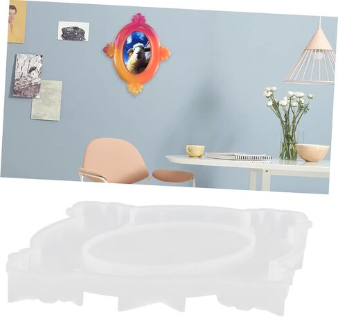 Lurrose Silicone Photo Frame Mold for DIY Crafts Half-Round Petal Design Flexible and Safe Material for Unique Picture Frame Projects and Home Decor in Saudi Arabia