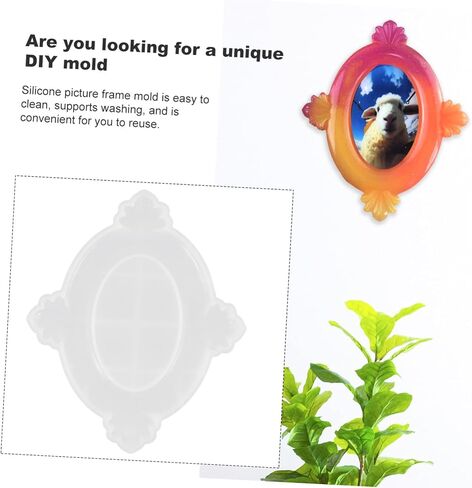 Lurrose Silicone Photo Frame Mold for DIY Crafts Half-Round Petal Design Flexible and Safe Material for Unique Picture Frame Projects and Home Decor in Saudi Arabia