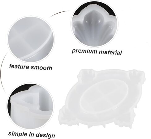 Lurrose Silicone Photo Frame Mold for DIY Crafts Half-Round Petal Design Flexible and Safe Material for Unique Picture Frame Projects and Home Decor in Saudi Arabia