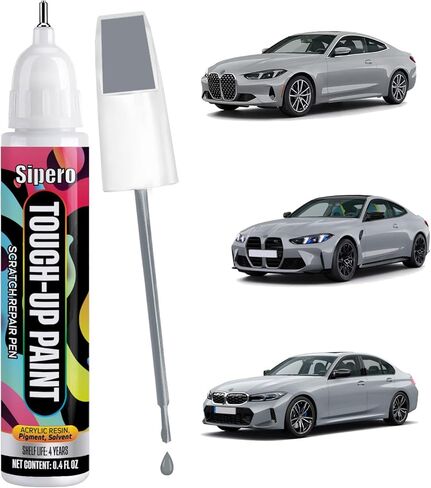 سائل (جيت) أسود (668) لقلم طلاء BMW Touch Up - مطابقة ألوان OEM تمامًا للرقائق والخدوش - متوافق مع 3 سلسلة، 5 سلسلة، X3، X5 in Kuwait