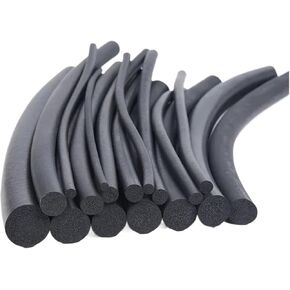 1meter Black EPDM Rubber Foam Sealing Strip Round Sponge Cord Bar for car Door Rubber Foam 2mm/4mm/5mm/6mm/7mm/8mm(8mm) in Saudi Arabia