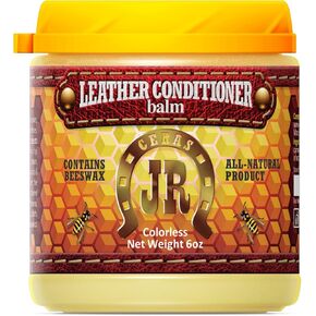 JR Leather Conditioner with Beeswax 6oz – All Natural, Non-Toxic | Restores & Protects Leather for Couches, Car Seats, Purses, Boots & Saddles in Saudi Arabia