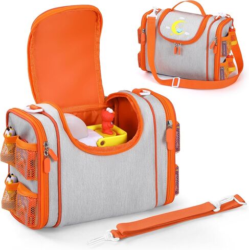 Carrying Case Compatible with Little Tikes Story Dream Machine Books Starter Set, Cute Storage Bag with Handle and Shoulder Strap for Character Storybook Accessory Bag Only (Blue Red) in Saudi Arabia