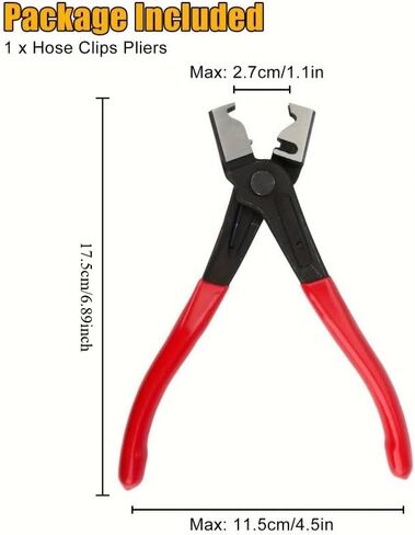 1PC 7in Clic-R Type Hose Clamp Plier CV Boot Clamp Heavy-Duty Metal for Car Water Air Conditioner Pipe Repair in Saudi Arabia