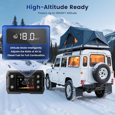8KW Diesel Heater, 6L Toolbox 2S Plus Portable Diesel Air Heater All in One 110V/12/24V with App Control, Wireless Temperature Sensing and Altitude Mode for RV Garage Camper 2025 Upgraded in Saudi Arabia