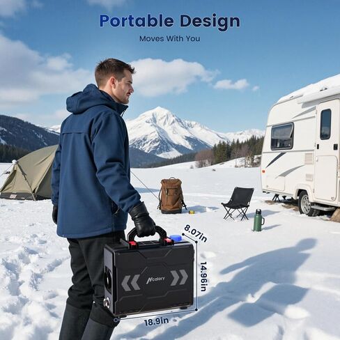 8KW Diesel Heater, 6L Toolbox 2S Plus Portable Diesel Air Heater All in One 110V/12/24V with App Control, Wireless Temperature Sensing and Altitude Mode for RV Garage Camper 2025 Upgraded in Saudi Arabia