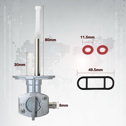 Fuel Valve Petcock 5LP-24500-01-00 Fits for Yamaha 660 660R YFM660 YFM660R 2001 2002 2003 2004 2005 in Saudi Arabia
