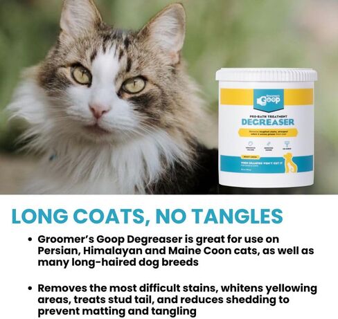 Groomer's GOOP Pet De-Greaser with Vitamin E and Aloe Vera - Degreaser Cream for Dogs, Puppy, Cat, and Kitten - Oil and Stain Remover for Pets Fur and Coat - 28oz in Kuwait
