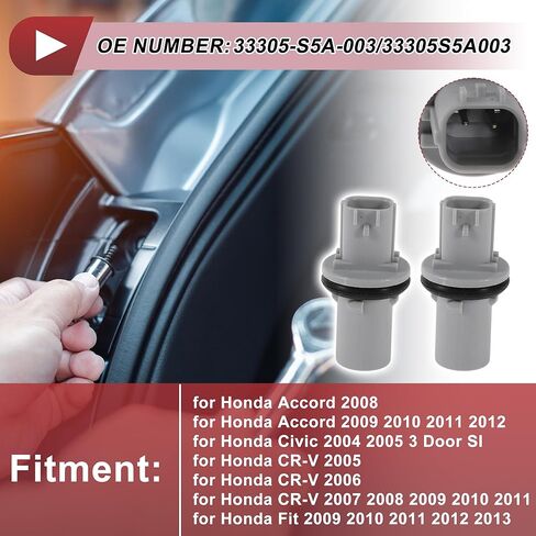 2 Pcs Side Marker Light Socket for Honda Accord 2008-2012 No.33305-S5A-003/33305S5A003 Headlight Lamp Bulb Connector 2 Pin in Saudi Arabia