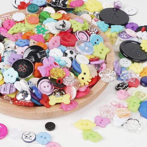 Random 100pcs Small Plastic Buttons DIY Sewing Craft Accessory in Saudi Arabia