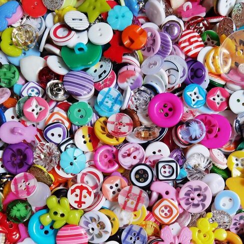 Random 100pcs Small Plastic Buttons DIY Sewing Craft Accessory in Saudi Arabia