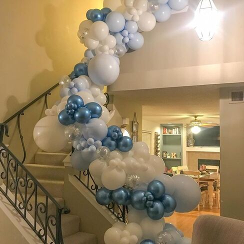 Black and Silver Balloons, 67pcs 12 Inch Metallic Chrome Silver and Black Balloons for Birthday, Baby Shower, Wedding, and Engagement Party Decoration in Kuwait