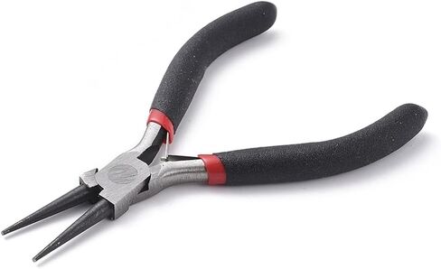 1Pc Carbon Steel Round Nose Jewelry Plier 5 inch Polishing 125mm Plier with Black Handle for Jewelry Crafts Making Repair Supplies in Saudi Arabia
