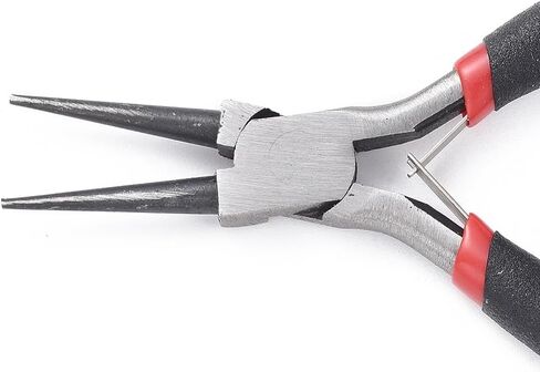1Pc Carbon Steel Round Nose Jewelry Plier 5 inch Polishing 125mm Plier with Black Handle for Jewelry Crafts Making Repair Supplies in Saudi Arabia