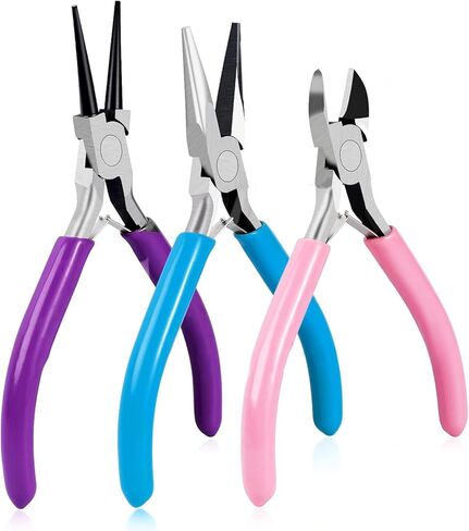 4 PCS Jewelry Pliers Set Needle Nose Round Nose and Wire Cutters for Jewelry Making Repair and Crafts(MIX1) in Saudi Arabia