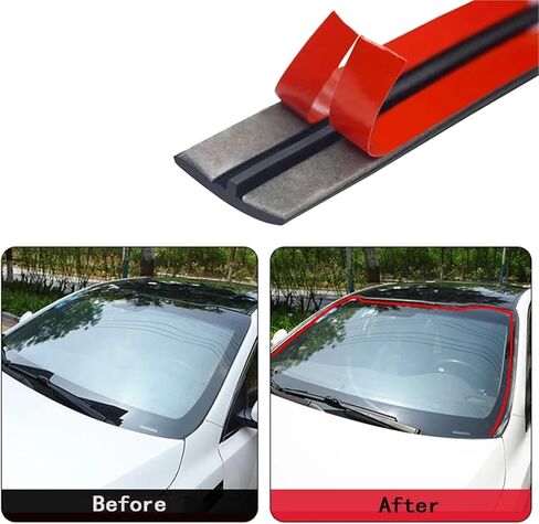 Car Windshield Roof Protection Sticker Rubber Seal Strips(14MM) in Saudi Arabia