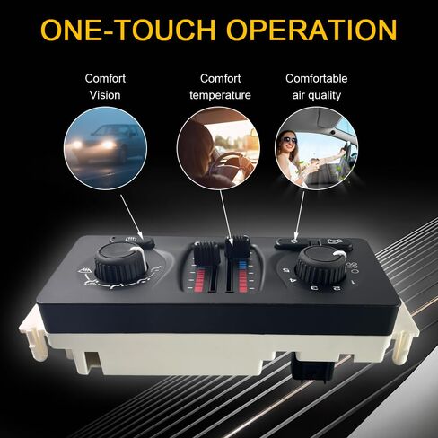 استبدال وحدة التحكم في المناخ لعام 2003-2006 تشيفي سيلفرادو 1500/2500/3500، جي إم سي سييرا، تاهو، سوبربان، أفالانش - لوحة سخان التيار المتردد HVAC 599-210XD in Kuwait