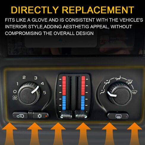 استبدال وحدة التحكم في المناخ لعام 2003-2006 تشيفي سيلفرادو 1500/2500/3500، جي إم سي سييرا، تاهو، سوبربان، أفالانش - لوحة سخان التيار المتردد HVAC 599-210XD in Kuwait
