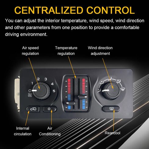 استبدال وحدة التحكم في المناخ لعام 2003-2006 تشيفي سيلفرادو 1500/2500/3500، جي إم سي سييرا، تاهو، سوبربان، أفالانش - لوحة سخان التيار المتردد HVAC 599-210XD in Kuwait