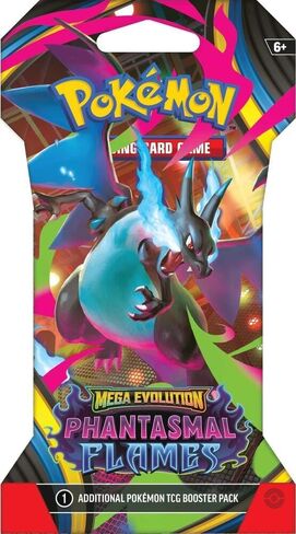 Pokemon TCG: Mega Evolution Phantasmal Flames Sleeved Booster Pack Lot - 8 Packs in Saudi Arabia
