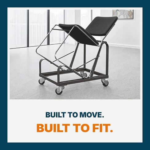 Dolly for OEF8500 Series, Compatible with Any Sled-Base Stack Chair of Similar Or Identical Dimensions,Black in Kuwait