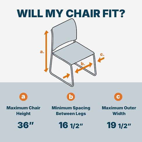 Dolly for OEF8500 Series, Compatible with Any Sled-Base Stack Chair of Similar Or Identical Dimensions,Black in Kuwait