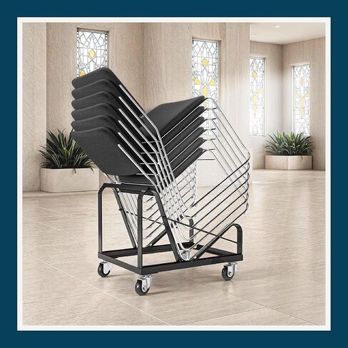 Dolly for OEF8500 Series, Compatible with Any Sled-Base Stack Chair of Similar Or Identical Dimensions,Black in Kuwait