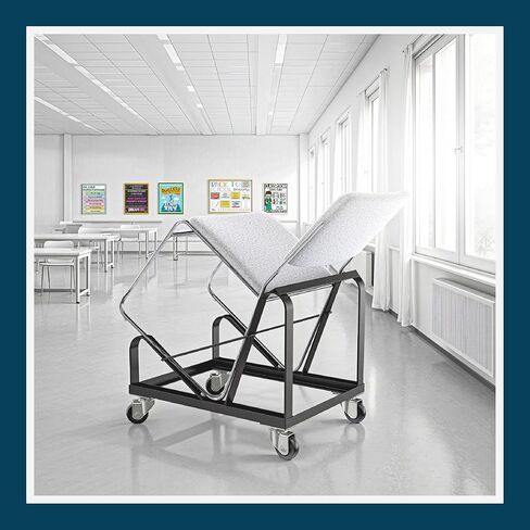 Dolly for OEF8500 Series, Compatible with Any Sled-Base Stack Chair of Similar Or Identical Dimensions,Black in Kuwait