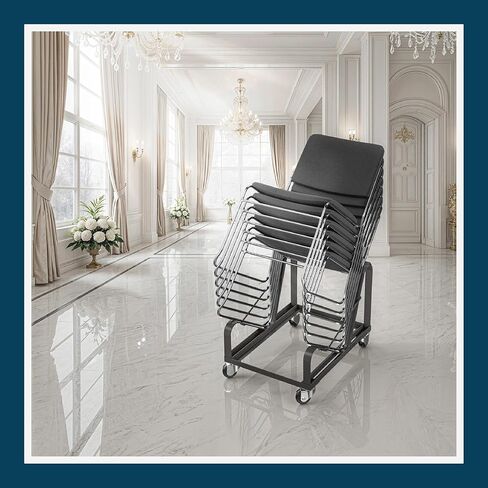 Dolly for OEF8500 Series, Compatible with Any Sled-Base Stack Chair of Similar Or Identical Dimensions,Black in Kuwait