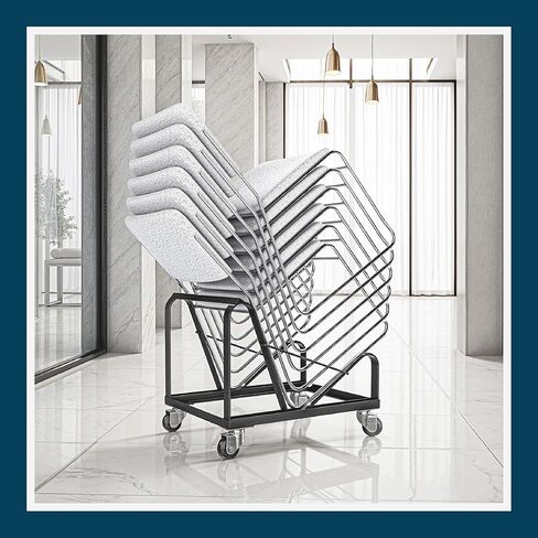 Dolly for OEF8500 Series, Compatible with Any Sled-Base Stack Chair of Similar Or Identical Dimensions,Black in Kuwait