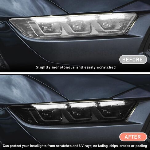 Car Light Tint Film, 12×48 Inch Tint Vinyl Wrap Film Roll with Squeegee and Cutter, Self-Adhesive Film Sticker for Car Headlights Tail Lights Fog Lights, Car Accessories in Saudi Arabia